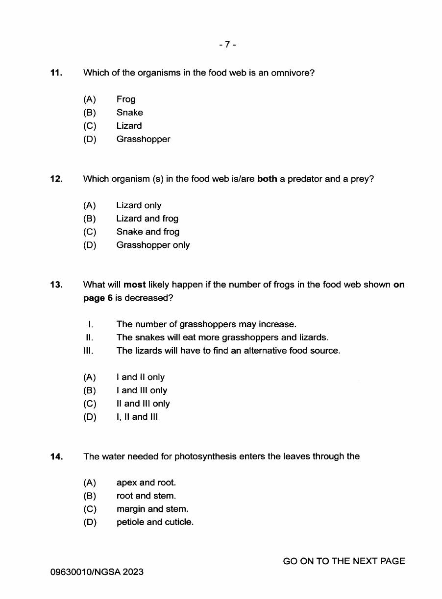 Source page for 2023 P1 Q11
