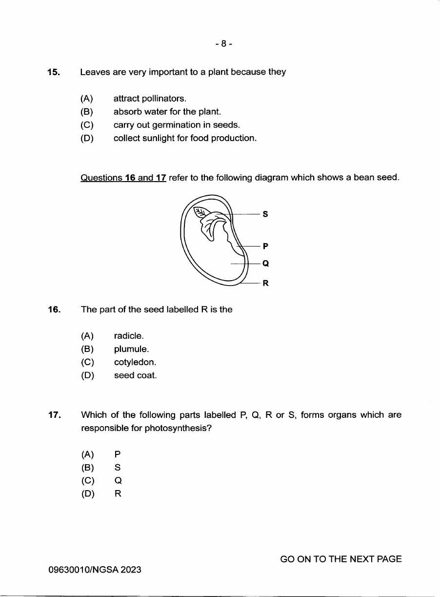 Source page for 2023 P1 Q17