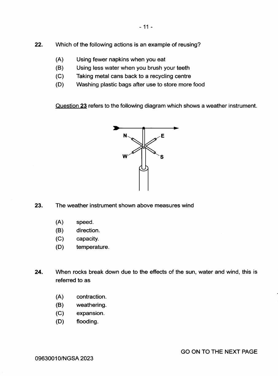 Source page for 2023 P1 Q23