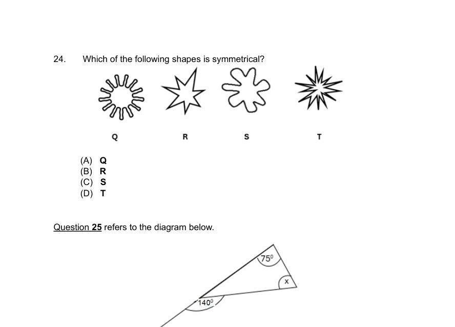 Diagram for question 24