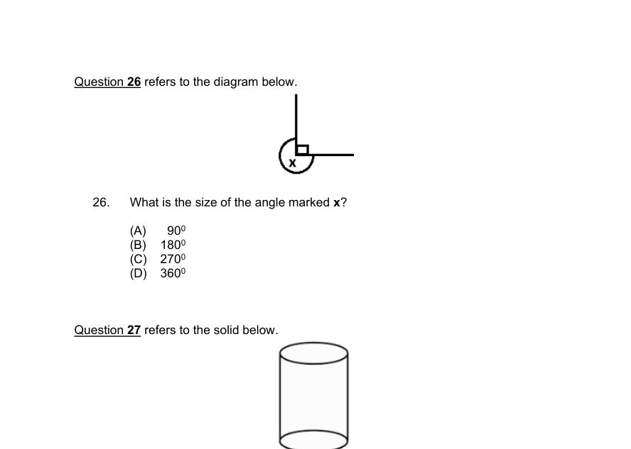 Diagram for question 26