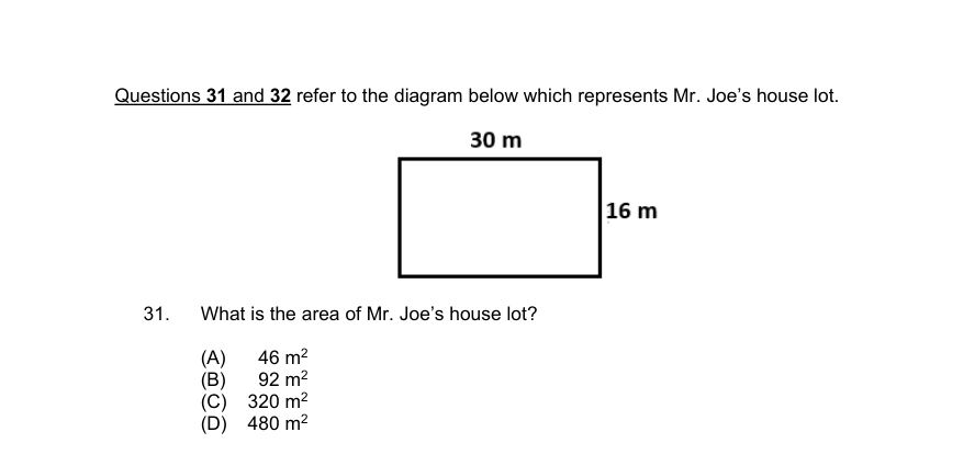 Diagram for question 31