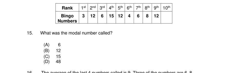 Diagram for question 16