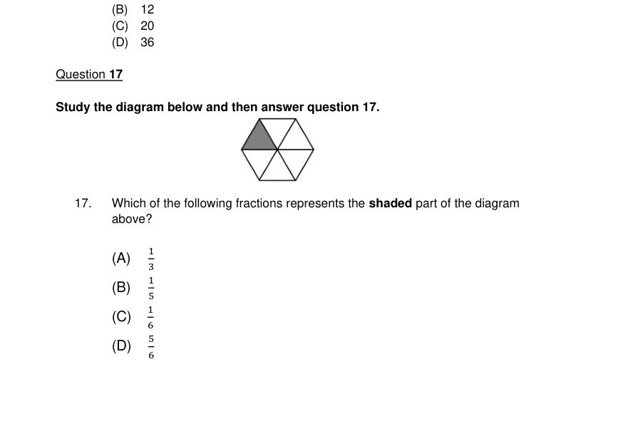 Diagram for question 17