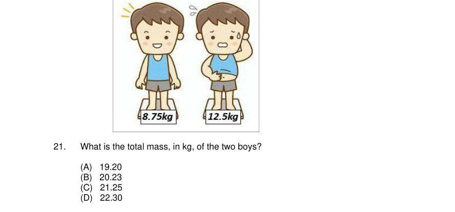 Diagram for question 21