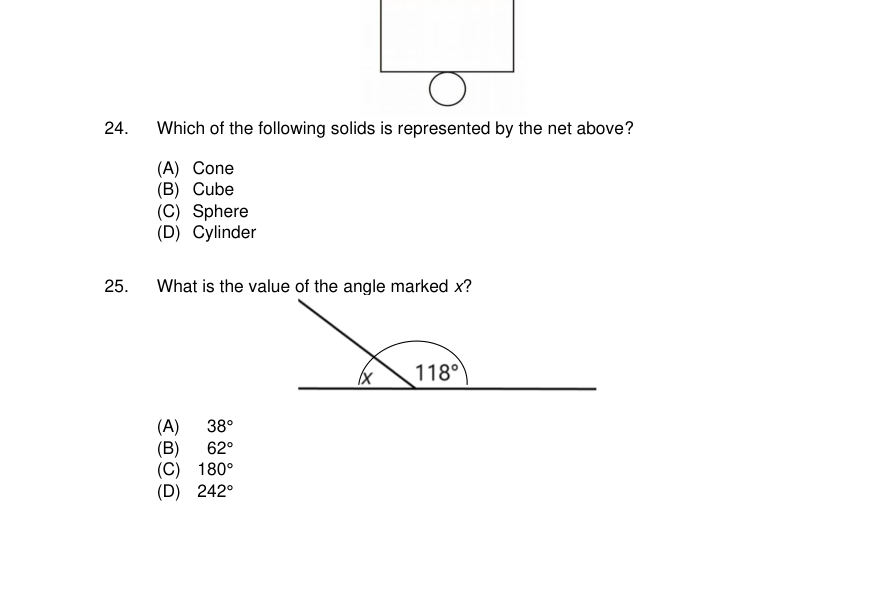 Diagram for question 25