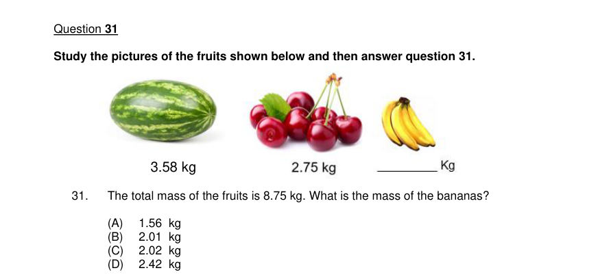 Diagram for question 31