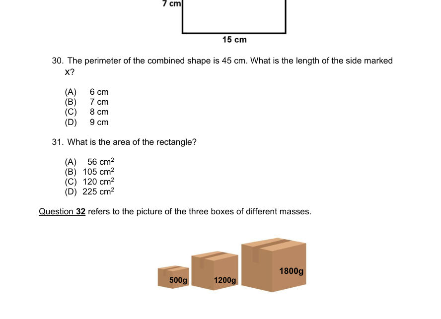 Diagram for question 31